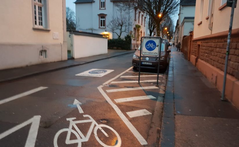 Die erste Fahrradstraße in meiner Stadt