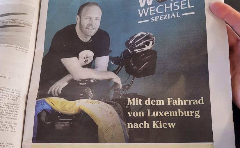 Neuer Podcast „Mit dem Fahrrad von Luxemburg nach Kiew“